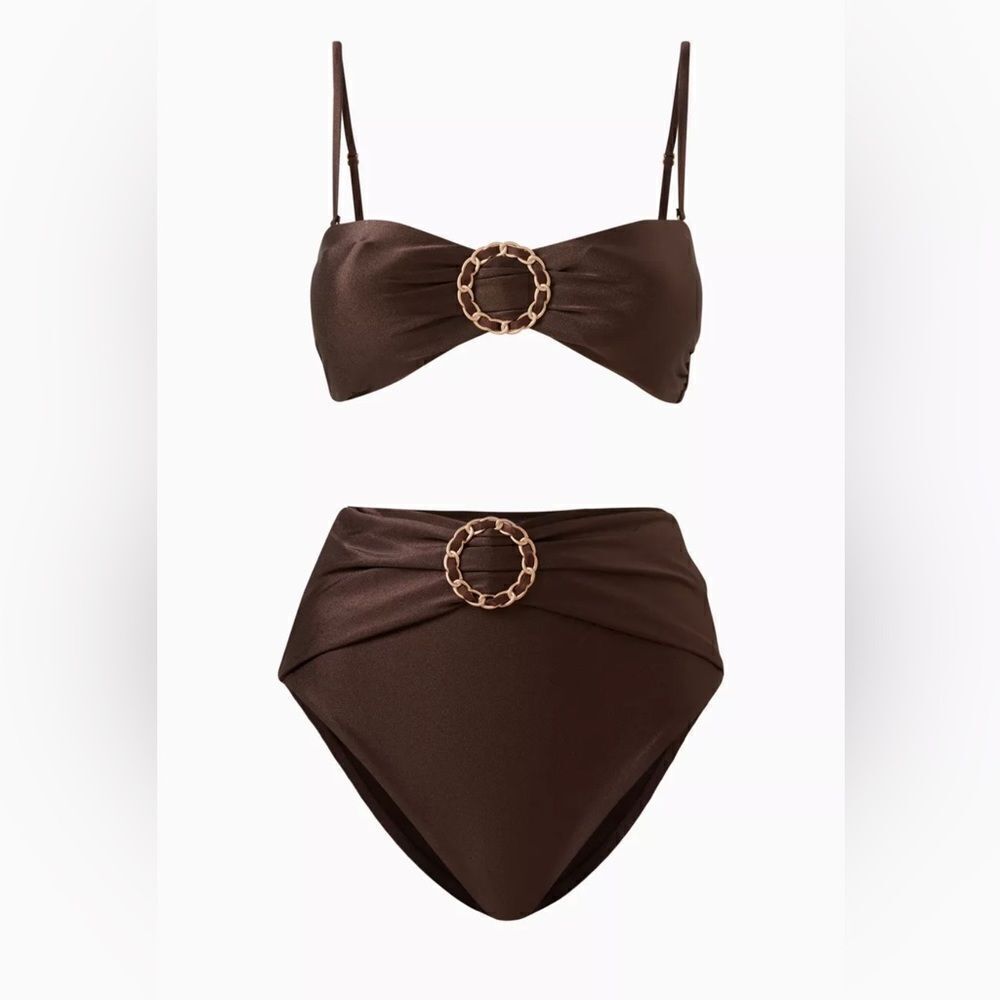 Zimmermann Buckle Detailed Bikini Set